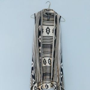 Forever 21 Southwestern Patterned Knit Vest